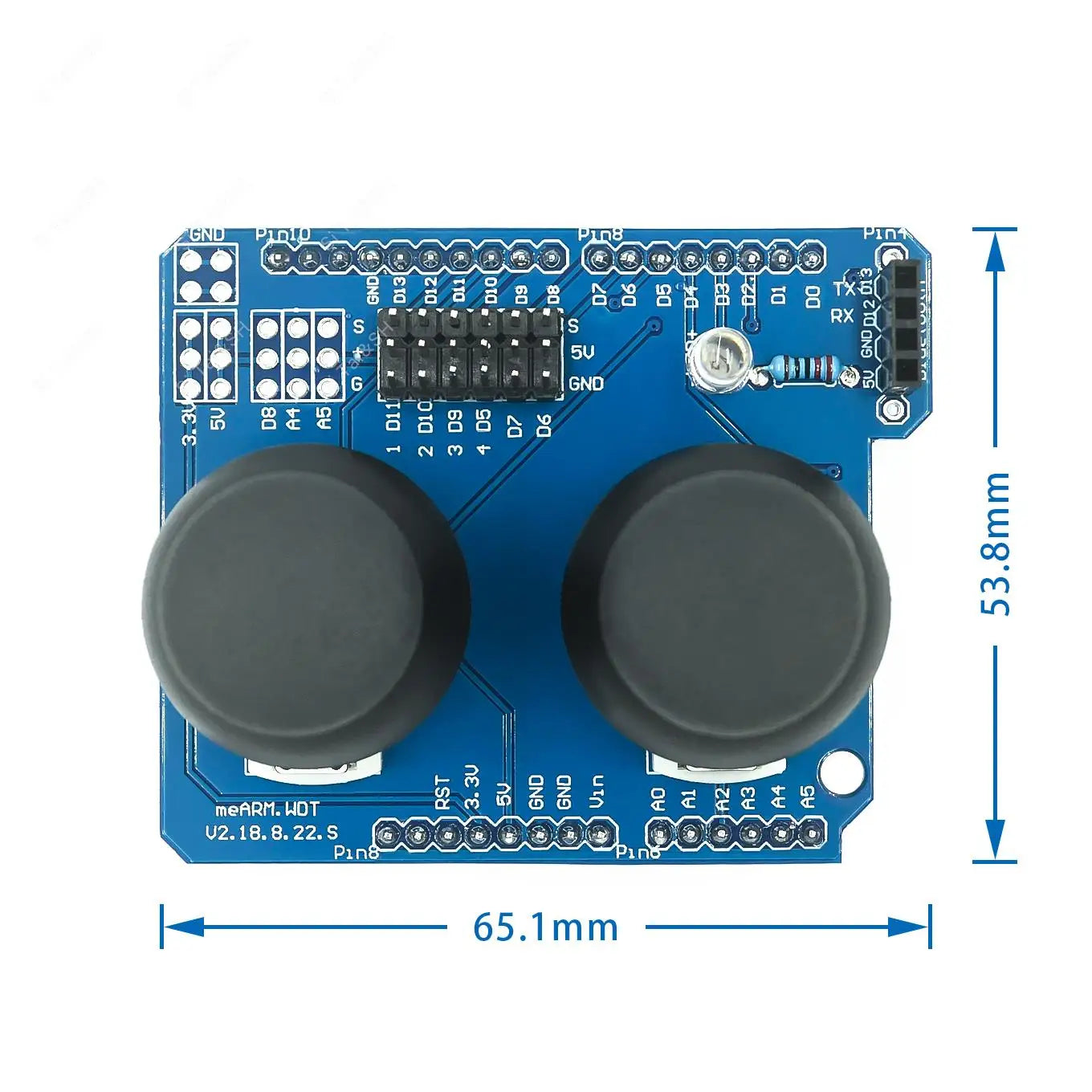 Dual PS2 Joystick Module Game Controller Sensor for Arduino UNO R3 Ele ...