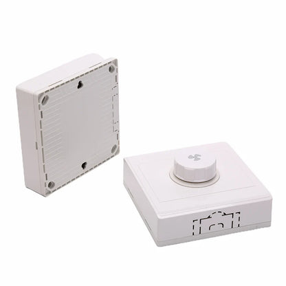 New 1PC Plastic AC220V 10A 15W-300W White 86Type Ceiling Fan Adjustment Stepless Speed Controller Wall Switch