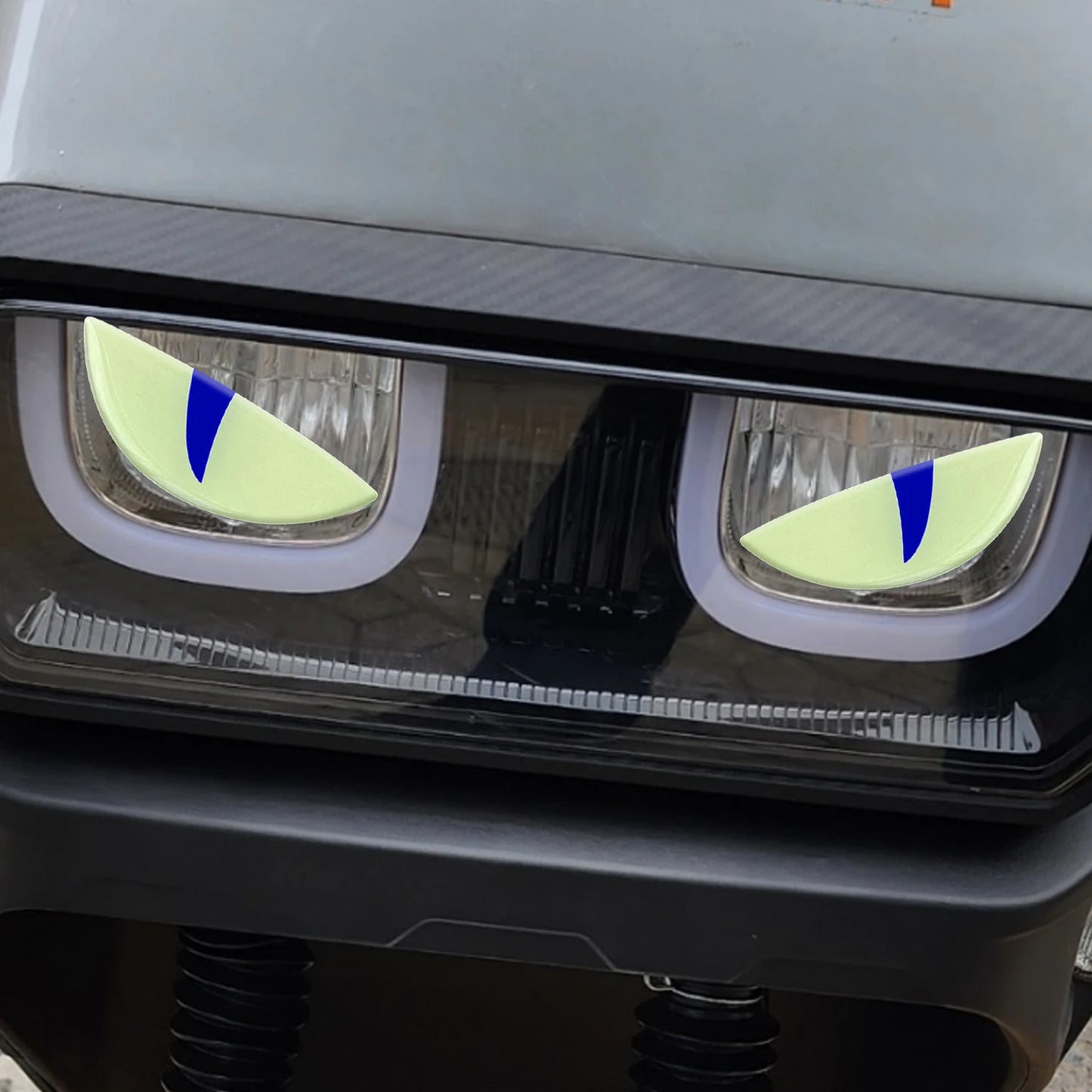 3D Devil Eye Motorcycle Scooter Windshield Night Sticker Decorative