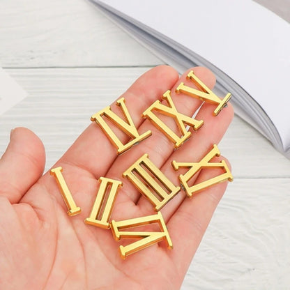 1Set Roman Numerals Handmade Material Restore Digital Repair Tools Clock Numerals Accessories Arabic Number Quartz Clock Parts