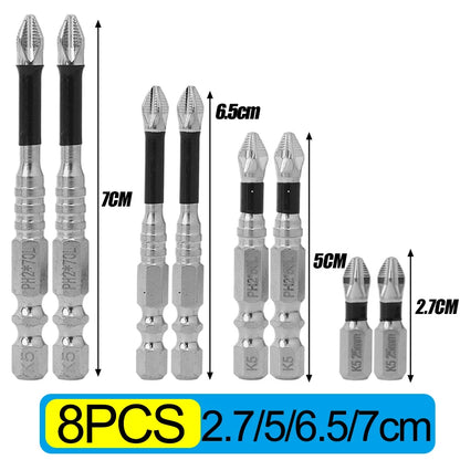 10x Magnetic Screwdriver Bit Set High Hardness Drill Bits