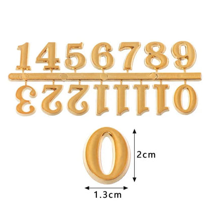 1Set Roman Numerals Handmade Material Restore Digital Repair Tools Clock Numerals Accessories Arabic Number Quartz Clock Parts