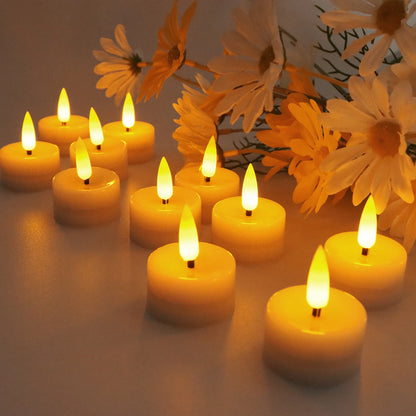 6/12/24/48PCS LED Candle Lights Battery Powered Flameless Flickering Tea Lights Tealight For Wedding Home Birthday Party Decor