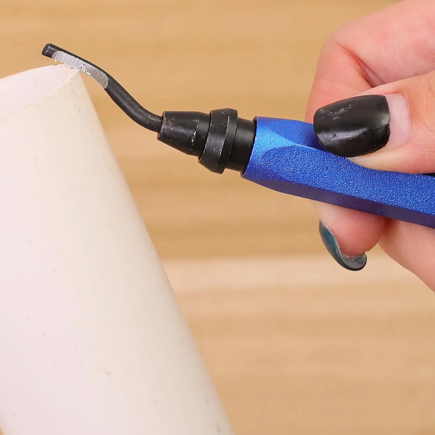 Aluminum Handle Burr Deburring Tool Rotary Metal Deburrer Cutter for Plastic and Copper Edge Trimming