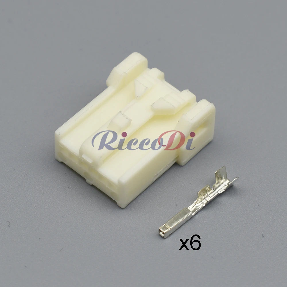 6 Pin Female Male Automotive Rear View Camera Wire Socket Connector 7282-8663 7283-8660