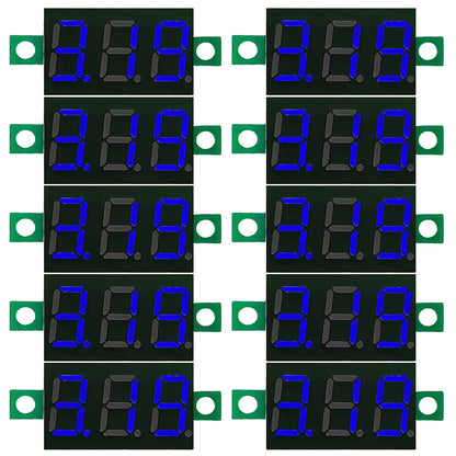 DC 4.5V-30V Mini Digital Two-Wire Voltmeter 0.36 Inch LED Display Voltage Tester Module Red Blue Green
