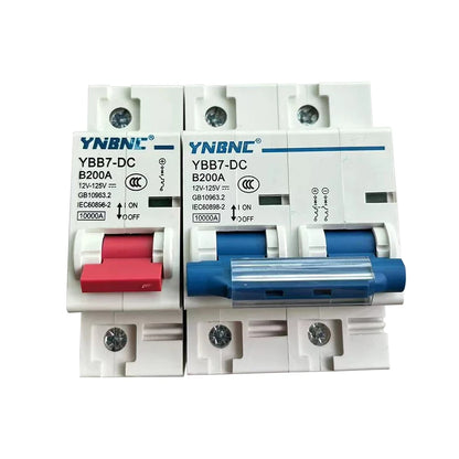 DC Circuit Breaker MCB 1P 2P 12V–125V Circuit Protector 63A–250A for Solar RV Battery Switches