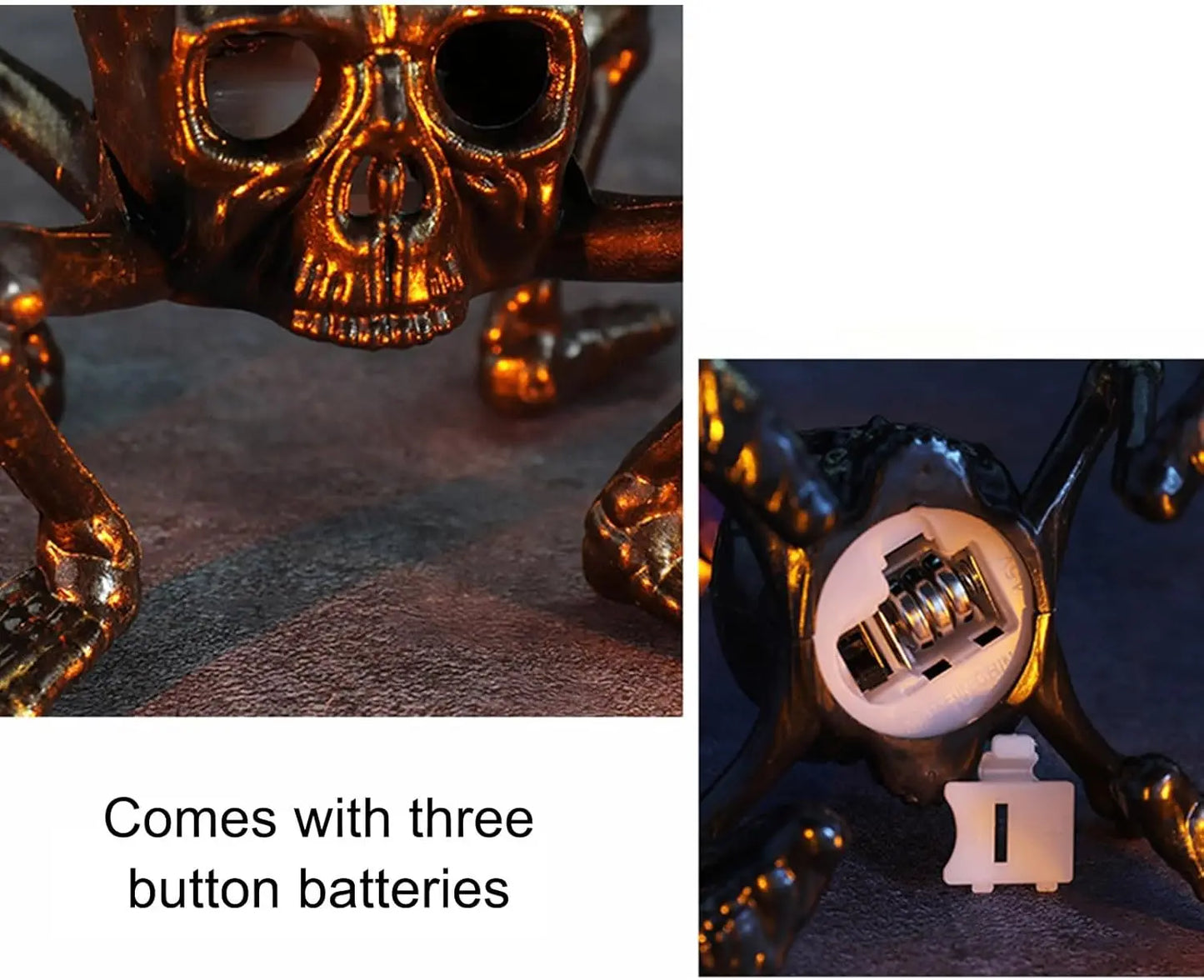 Halloween LED Skull Hand Lantern Light Ghost Lamp Candle Flameless Tea Lights Candle Halloween Party Home Decoration