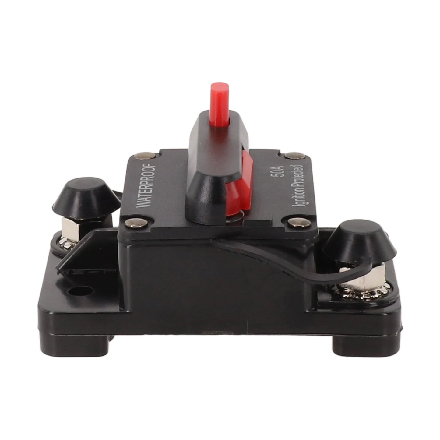 Color Black Manual Reset Fuse Sealed And Waterproof M6 Connection Studs Manual Reset Switch Protective Rubber Cap
