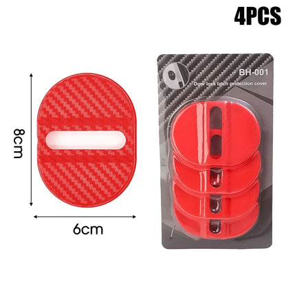 Universal Car Door Shockproof Cushion – 4PCS Mute Shock Absorber Protective Cover for Door Latch Anti-Collision Accessories