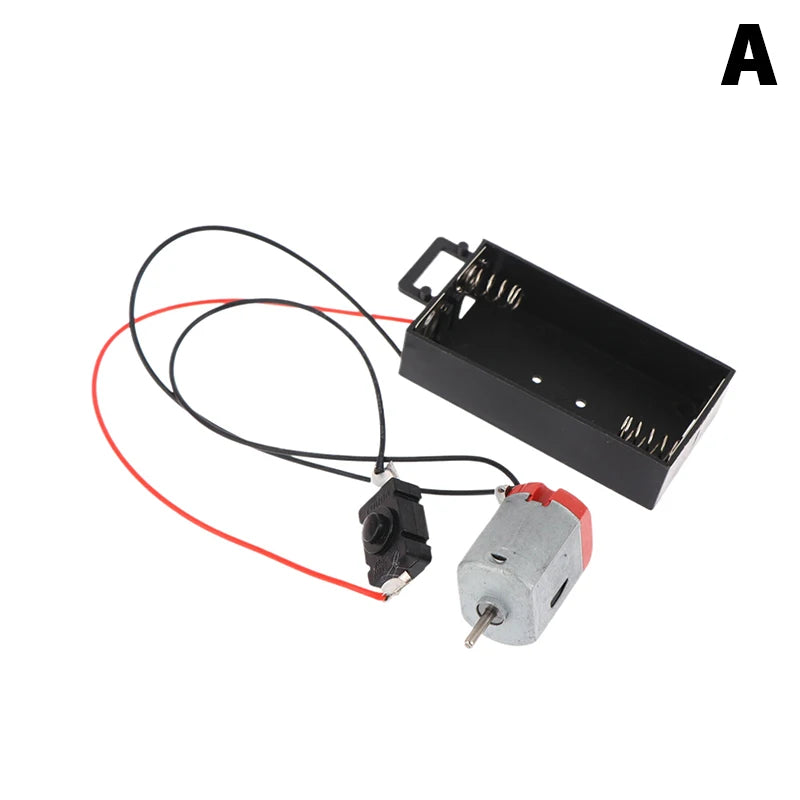130 Motor Kit with Battery Case & Switch 16500RPM DIY Electronic Motor Kit