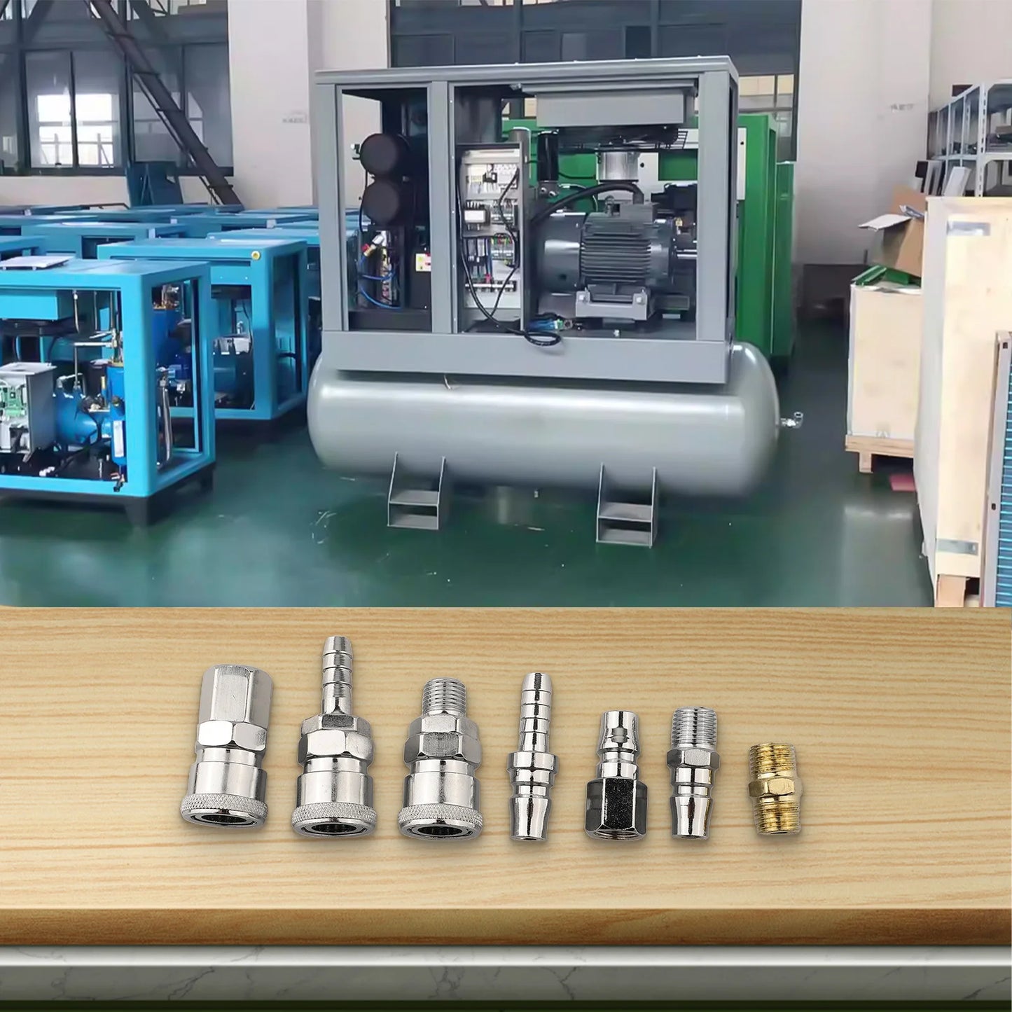 Air Compressor 1 4 For BSP Air Hose Fittings Push-in Insertion Temperature Resistance Anti-Rust Easy To Replace