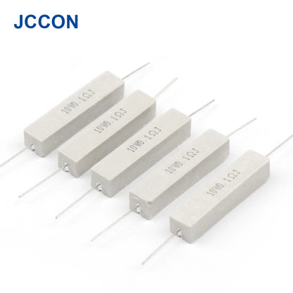 10W Cement Resistor 0.1Ω–10KΩ 5% Tolerance Ceramic Cement Resistance