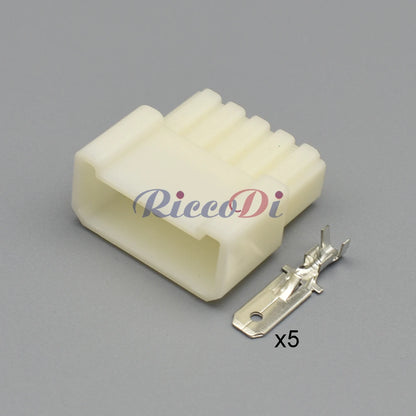 5-Pin Citroen Glass Lift Switch Connector DJ7051-6.3-11 Male Plug PA66 High Current