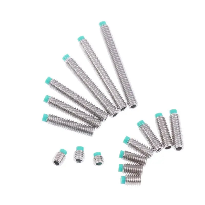POM Head Stainless Steel M6 Buffer Screw 10PCS | Nylon Tip Wire Setting Machine Rice Screw