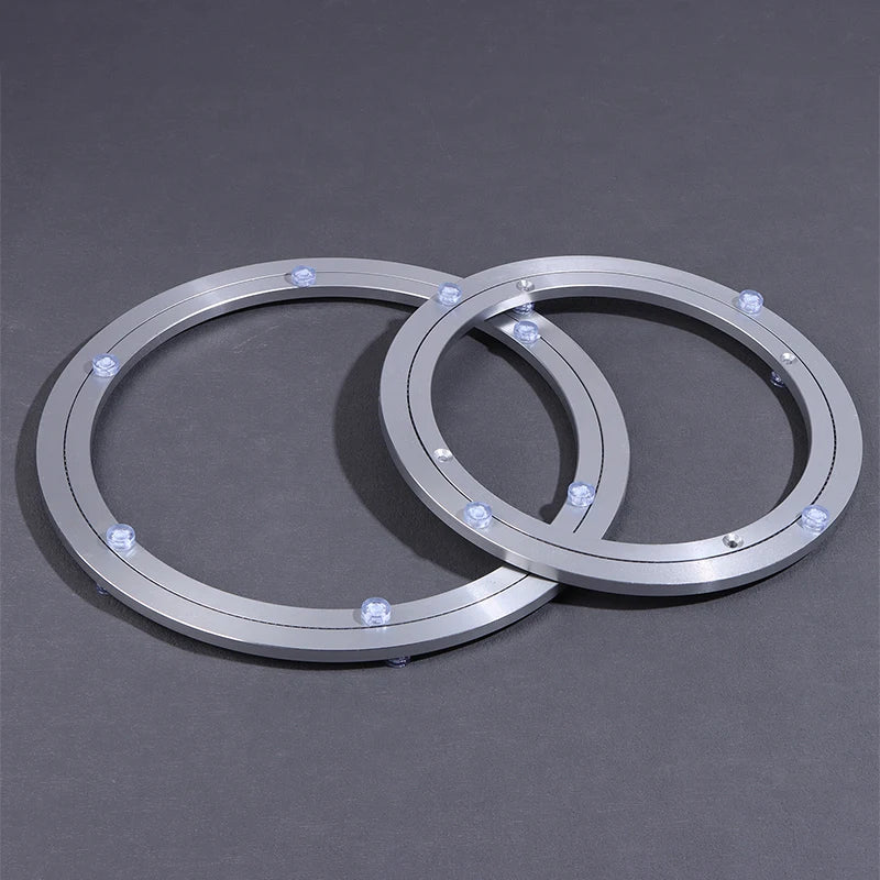 Smooth Swivel Plate Rotating Table Rotating Round 5/5.5/8/10/12 Inches Aluminum Ball Bearing Turntable Bearings Swivel Plate