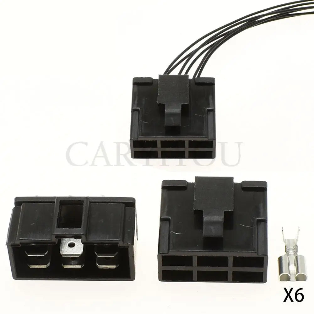 6-Pin High Current PCB Connector DJ7062-6.3-21 / DJ70620-6.3-10 — 6.3mm Automotive Wiring Plug