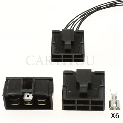 6-Pin High Current PCB Connector DJ7062-6.3-21 / DJ70620-6.3-10 — 6.3mm Automotive Wiring Plug