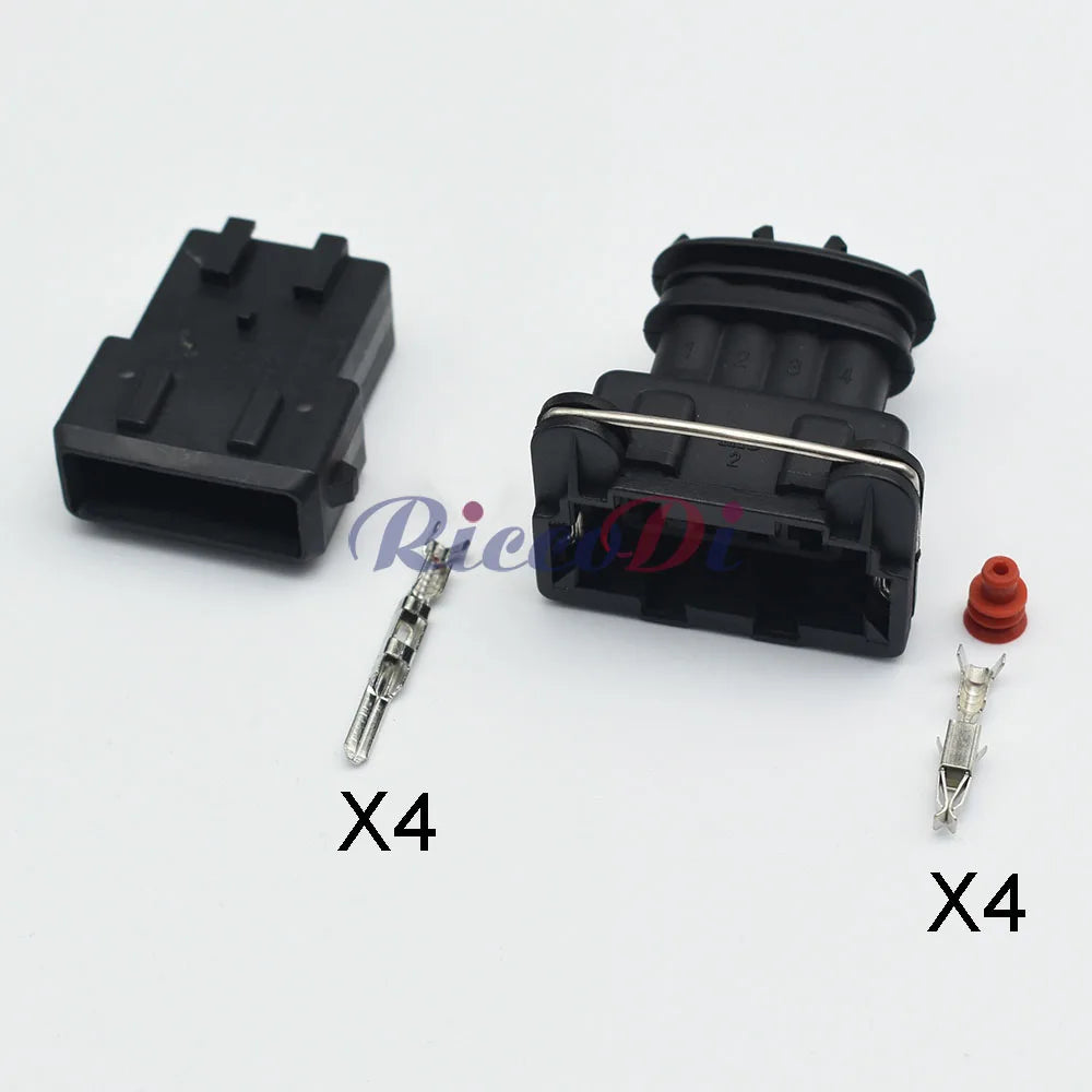 4 Pin 3.5mm Automotive Junior Power Timer Socket Plug Connector 282192-1 for Oxygen Sensor Ignition Coil