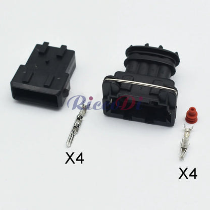 4 Pin 3.5mm Automotive Junior Power Timer Socket Plug Connector 282192-1 for Oxygen Sensor Ignition Coil