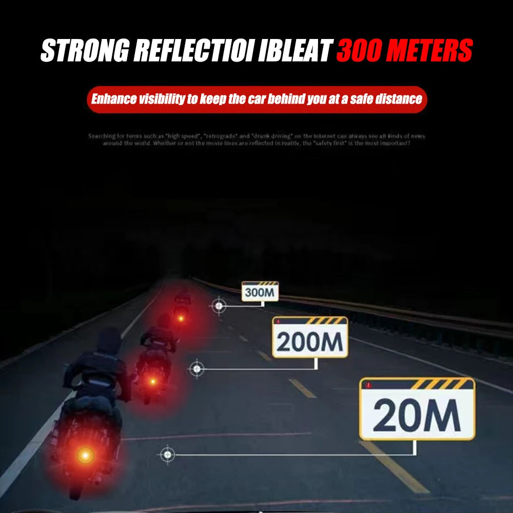 Round Motorcycle Reflector M6 Mount Night Warning Reflector
