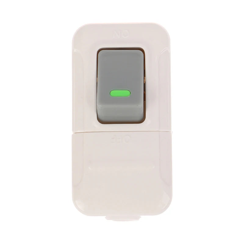 Inline On/Off Push Button Switch for Table Lamp — White Cord Switch, 1/2/3pcs