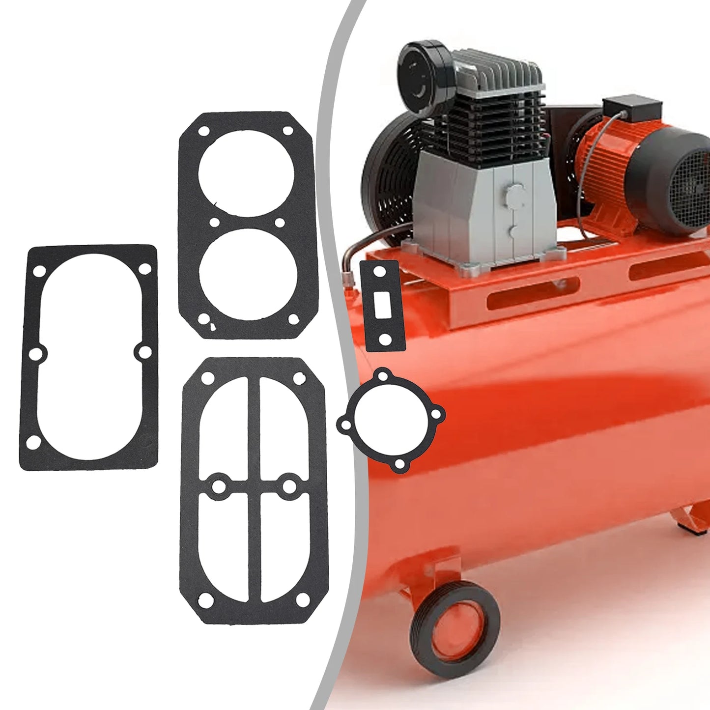 Air Compressor Valve Plate Gaskets &amp; Washers Repair Kit — Replacement Seal Set for Air Compressor Maintenance