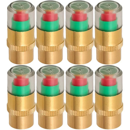 Car Tire Pressure Monitor Valve Stem Caps Sensor Indicator Eye Alert Copper Core Air Detection for Auto Motorcycle Safety Kit