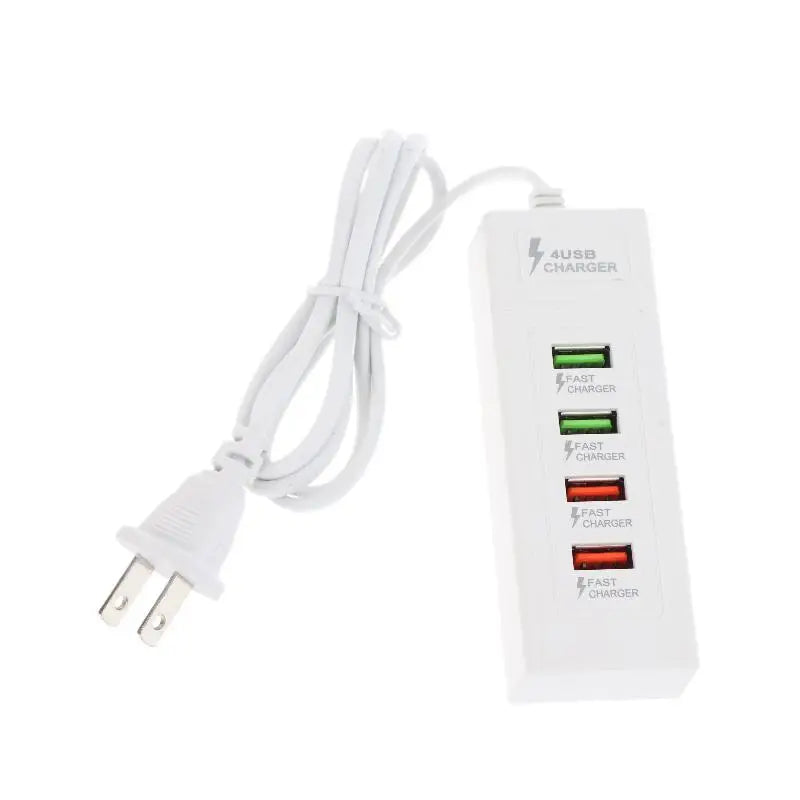 Multi Splitter Adapter Portable Travel Charger, 4 Ports USB Quick Charger, USB-C Charging Power Strip