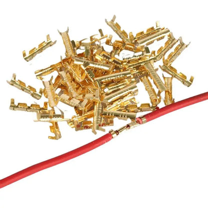 U-Shaped Electrical Wire Connectors Set 0.5-1.5mm² with Heat Shrink Tube Crimp Terminals Block for Fast Wiring Cable Lock