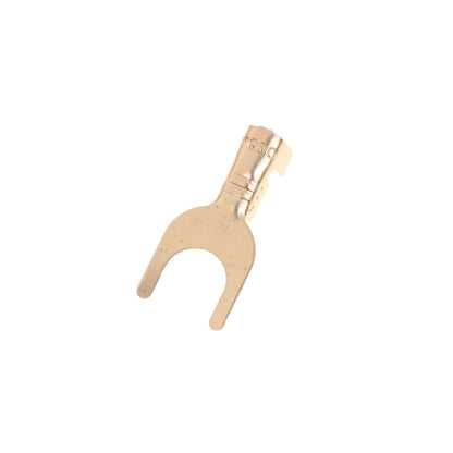 50pcs U-Shaped Brass Grounding Lug Fork Terminal Connector