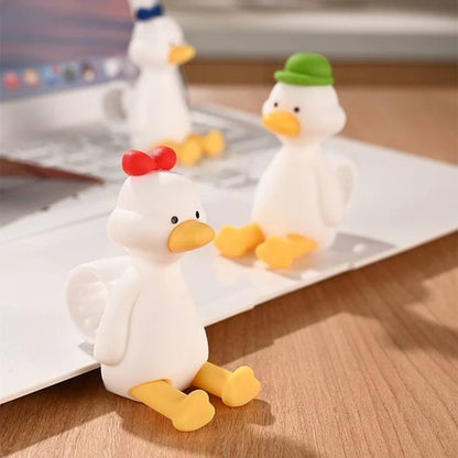 New Bear Duck Punch-free Door Anti-collision Pad Room Bathroom Door Handle Silicone Silent Protection Pad Door Handle Cover