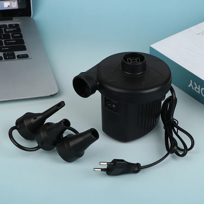 Home Use Camping Inflator Portable Electric Inflatable Pump With 3 Nozzles Air Mattress Boat Auto Air Inflatable Pump For Car