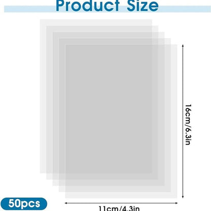 10pcs Heat Resistant Clear Acetate Sheets For Crafting & DIY Projects For Card Making Scrapbooking Shaker Cards Overlays