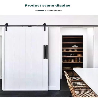 New Aluminium Alloy Punch-Free Furniture Cabinet Handle Sliding Door Pull and Flush Hardware Set for Wood Door Drawer