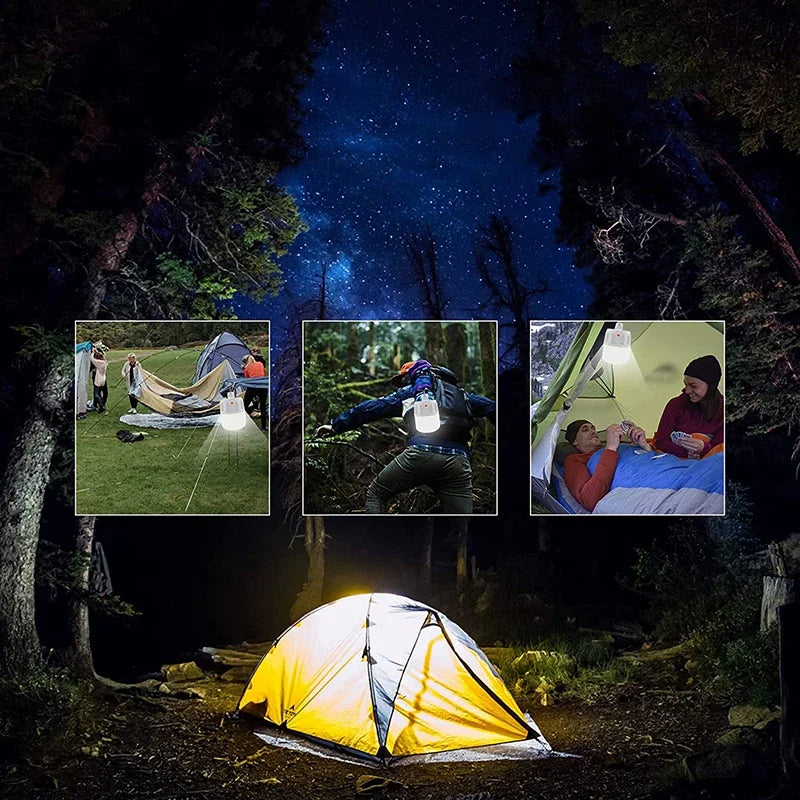 Usb Rechargeable Led Bulb Outdoor Portable Camping Picnics Light Bulb Emergency Lighting Flashlight Lights Hanging Tent Lantern