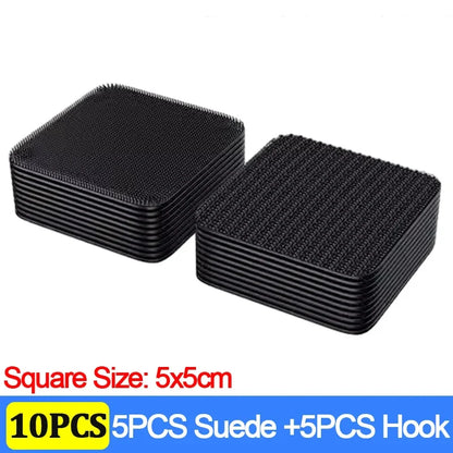 100/2pcs Carpet Fixing Stickers Double Faced High Adhesive Car Carpet Fixed Patches Home Floor Foot Mats Anti Skid Grip Tapes