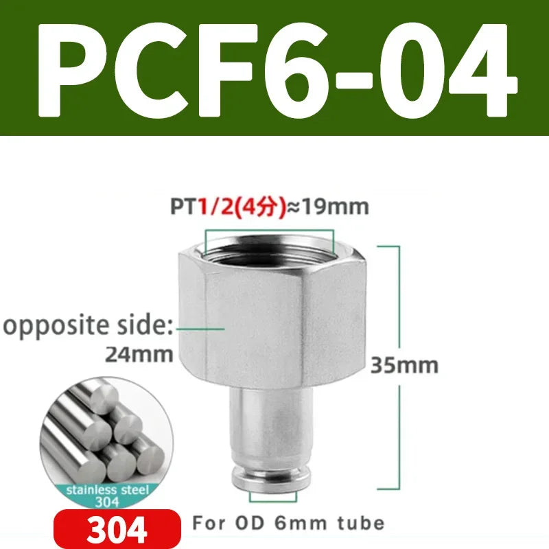 304 Stainless Steel Quick-Connect Air Hose Fittings BSP 1/8 1/4 3/8 1/2 Pneumatic Pipe Connectors Corrosion Resistant