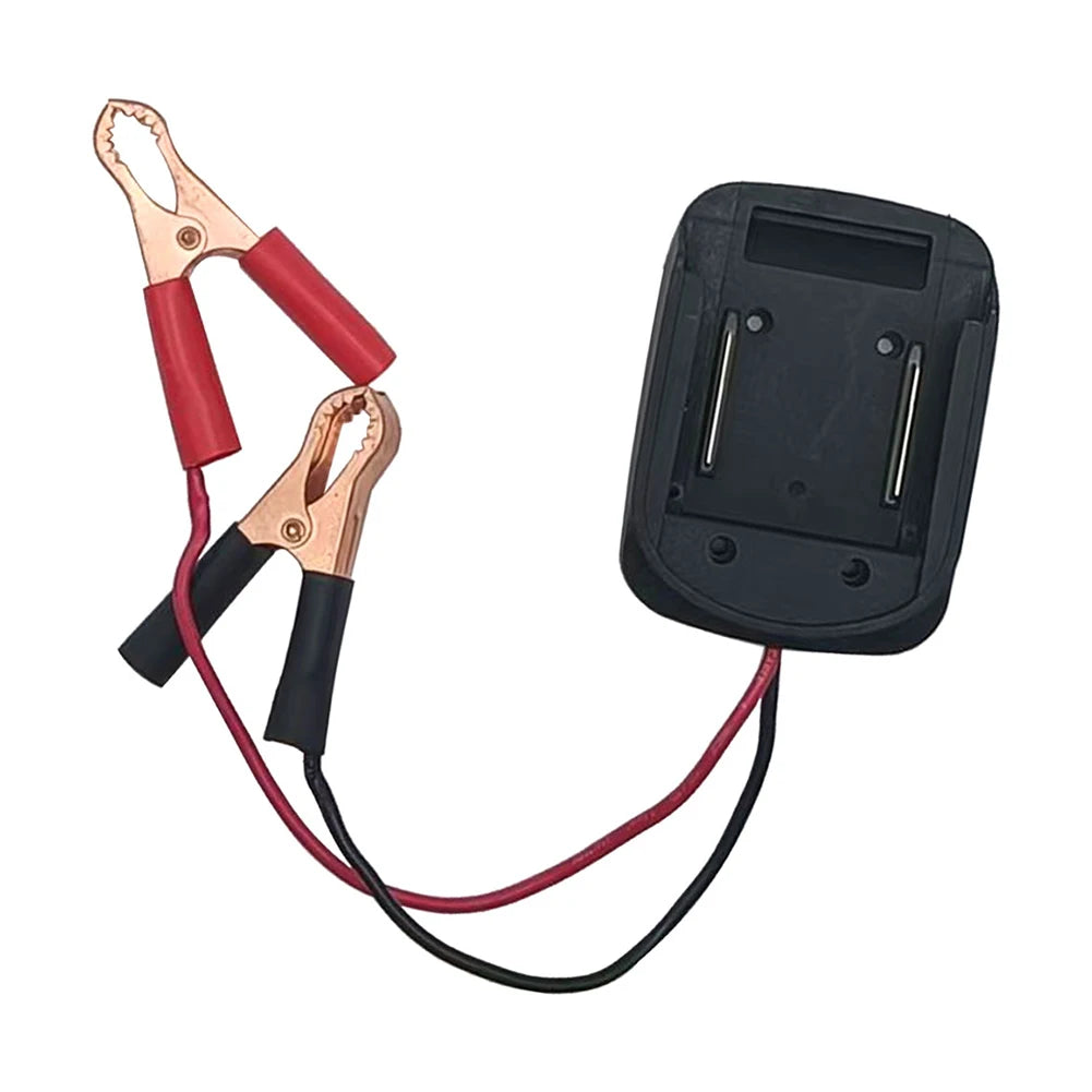 BL1830 Replacement Battery Adapter Jump Starting Batteries Strong Grip Clamps Booster Battery Cables Easy To Use For BL1815