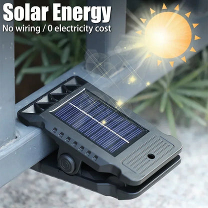 Solar Sensor Motion Light Clip on Lawn Lamp Outdoor Waterproof Work Light Camping Household Garden Lighting Courtyard Lamp