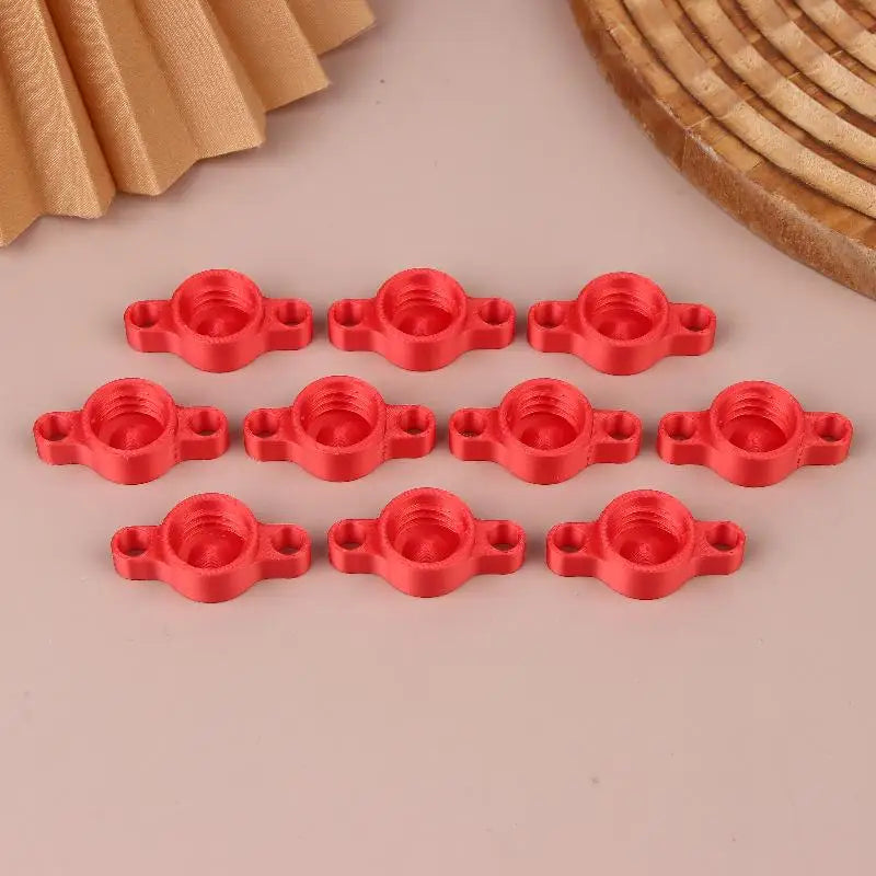 New 10PCS Orange Glass Glue Caps - Durable Plastic Sealing Caps For Standard Glue Bottles, Portable Decoration Tools