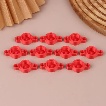 New 10PCS Orange Glass Glue Caps - Durable Plastic Sealing Caps For Standard Glue Bottles, Portable Decoration Tools