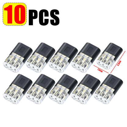 3-Wire Quick Connect Automotive Electrical Connector No-Weld 1.3x2.3cm
