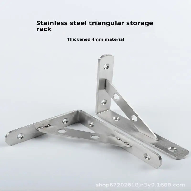 2Pcs Angle Bracket Heavy Duty For Wall Angle Bracket Stainless Steel L Type Bracket