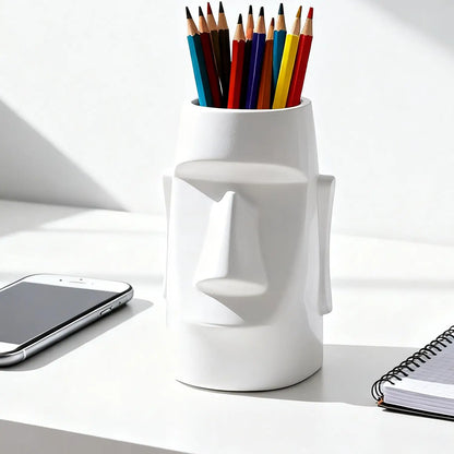 Face Shape Makeup Brush Holder Human Body Art Styling Makeup Storage Box Portable Multifunctional Organizer