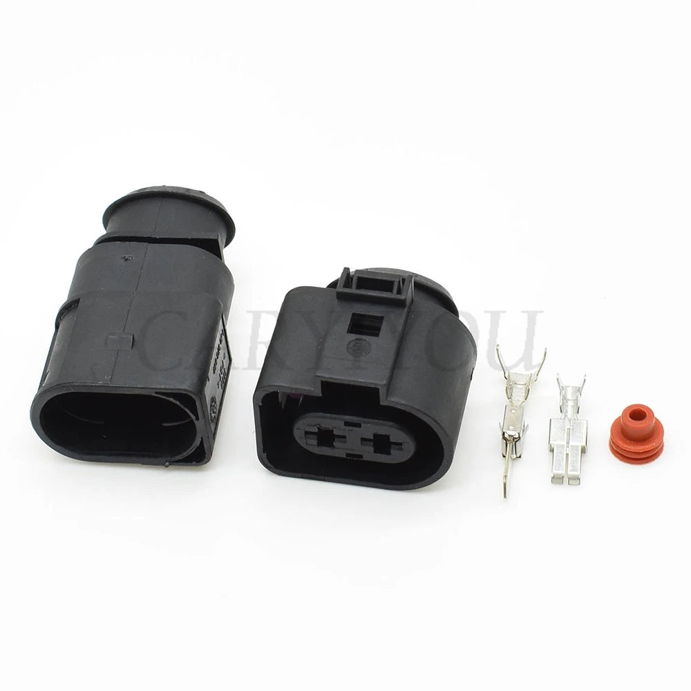 2 Pin Cooling Fan Connector 1J0973852 1J0973752 DJ70228-6.3 6.3mm for VW Audi Male Female