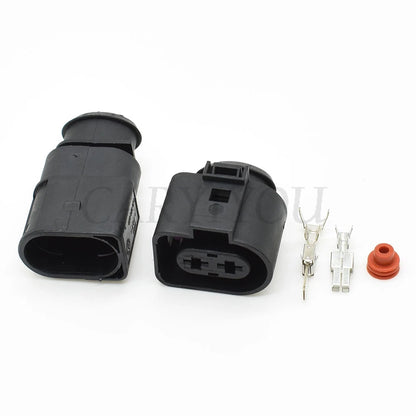 2 Pin Cooling Fan Connector 1J0973852 1J0973752 DJ70228-6.3 6.3mm for VW Audi Male Female