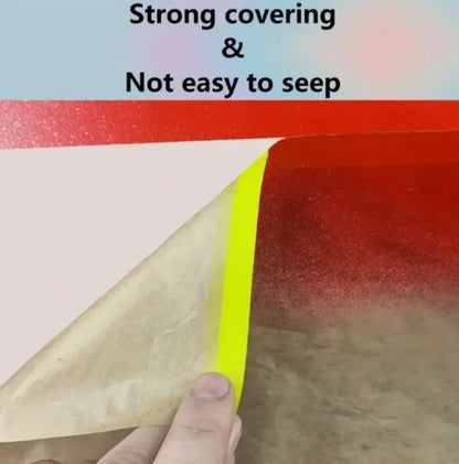 Pre-Taped Masking Film for Automotive Paint Kraft Paper 0.1/0.15/0.2m x 15m