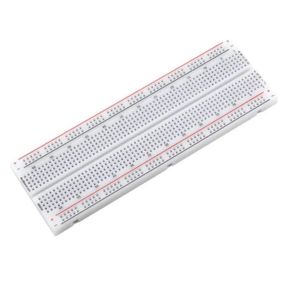 830-Hole Red and Blue Line Breadboard for Electronics Prototyping 165×55×10mm