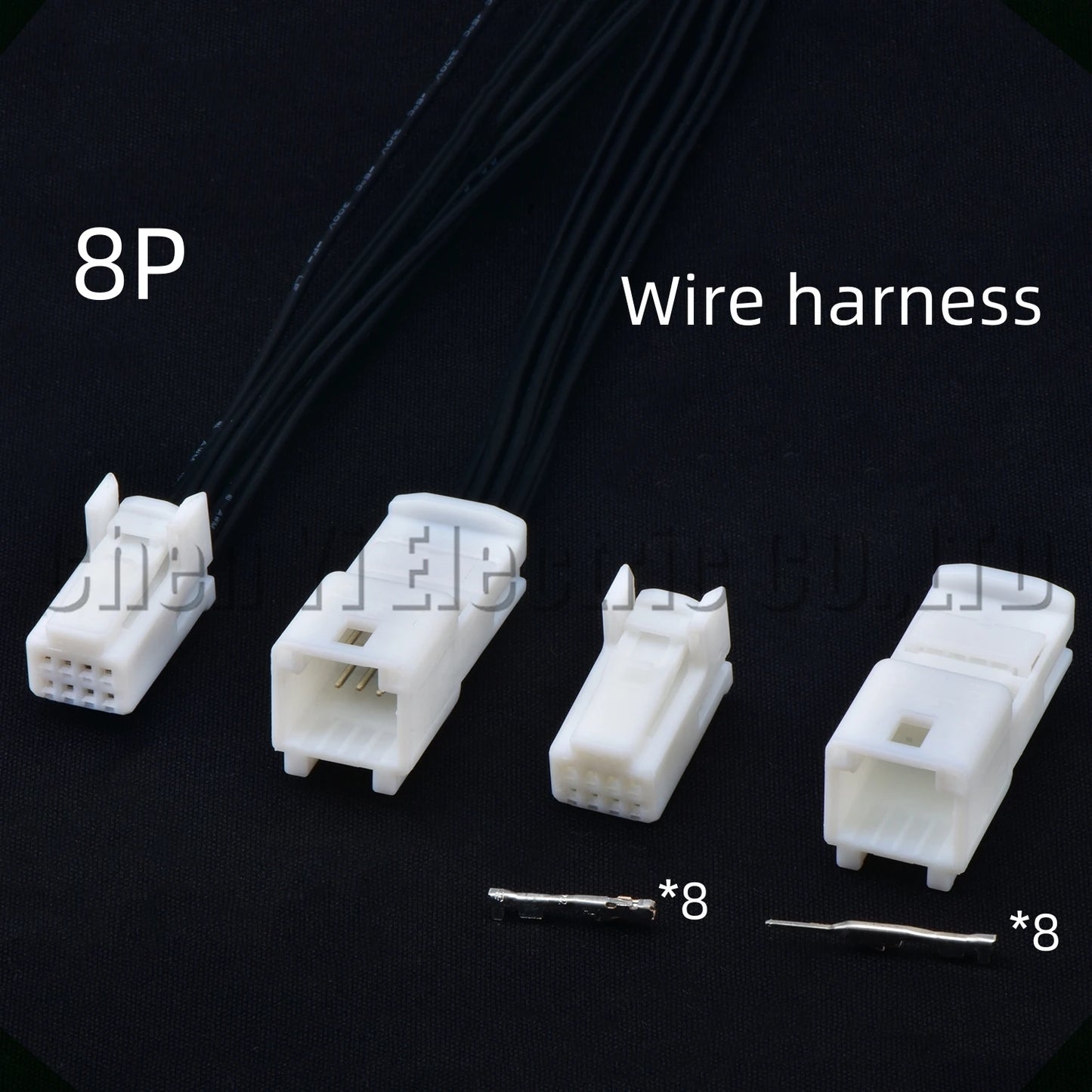 8 Pin Car Navigation Multimedia Wire Harness Connector 1376352-1 1565804-1